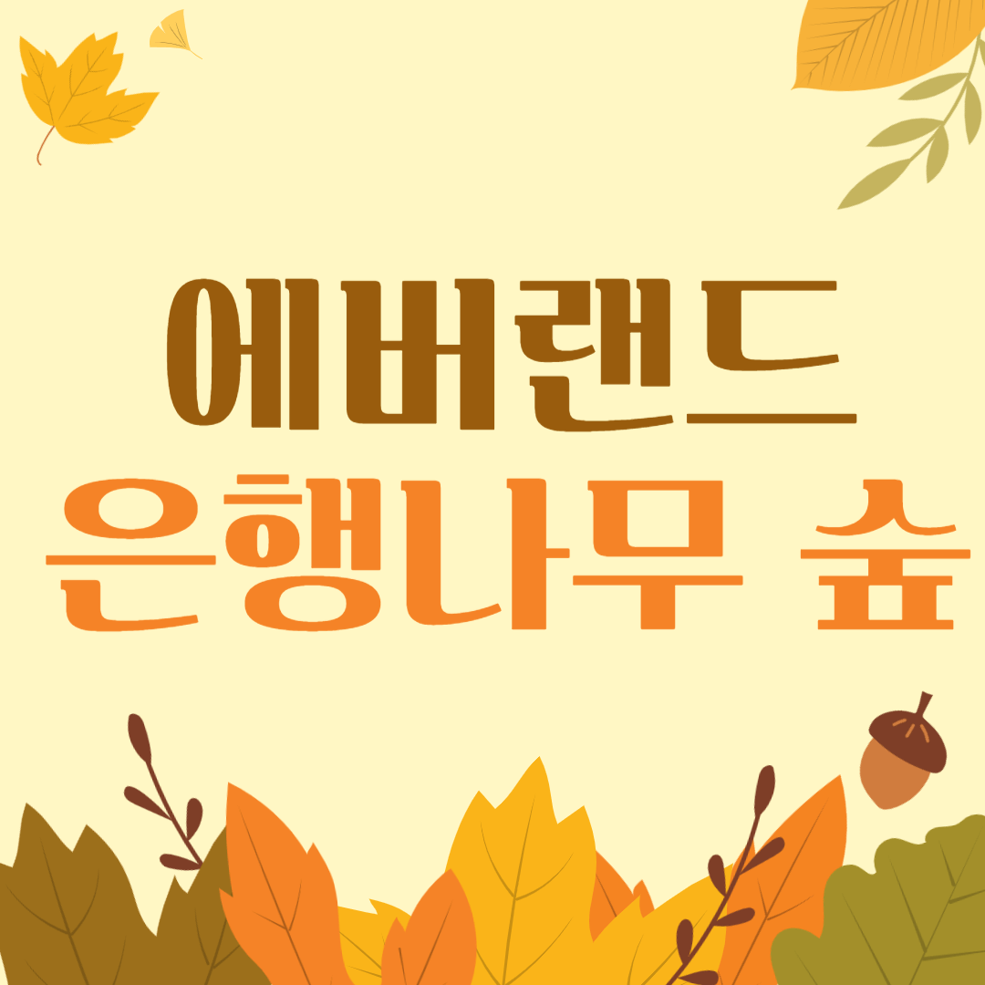 에버랜드 은행 나무 숲 예약 방법, 주차 정보