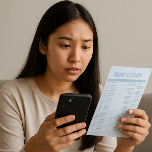 모바일 손택스로 세금 확인하는중