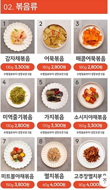 반찬종류