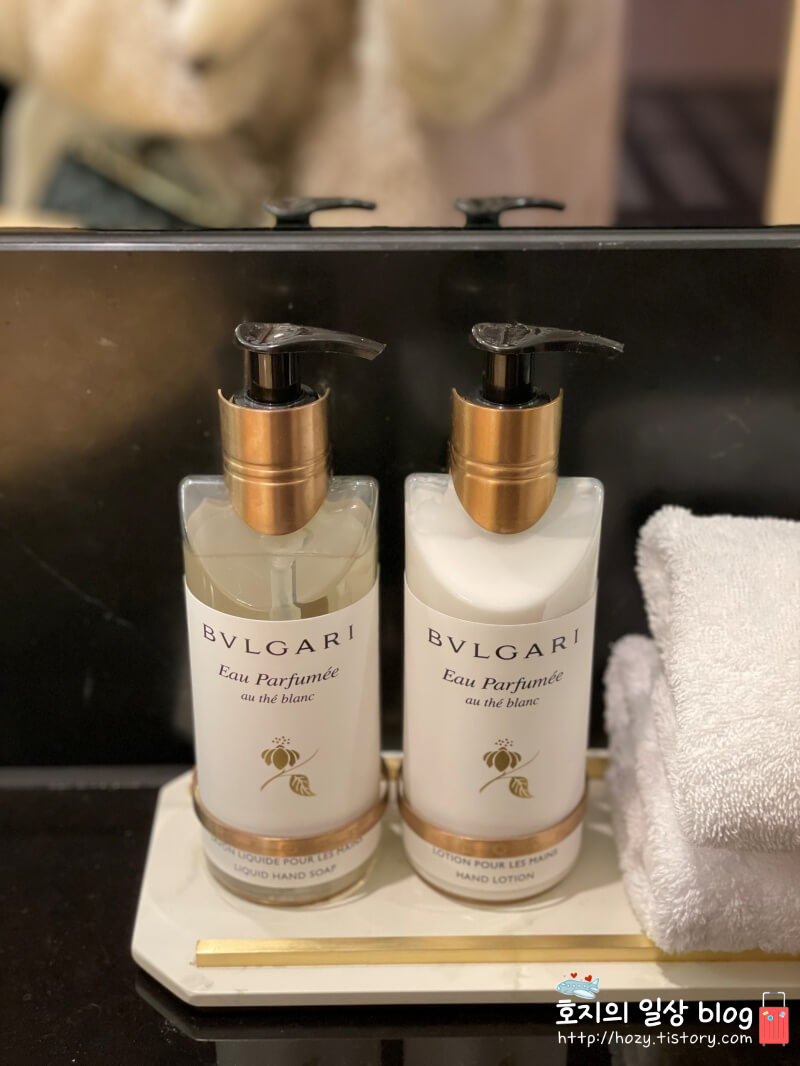 제주 JW메리어트 디럭스룸 욕실 어메니티