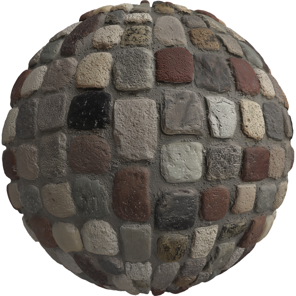 varied colored stone floor texture