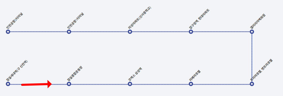 공항버스6006번-노선도