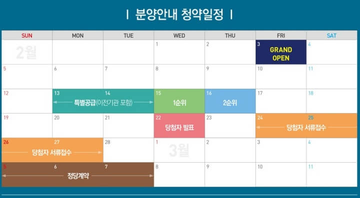 청주 복대자이 더 스카이 분양일정 안내