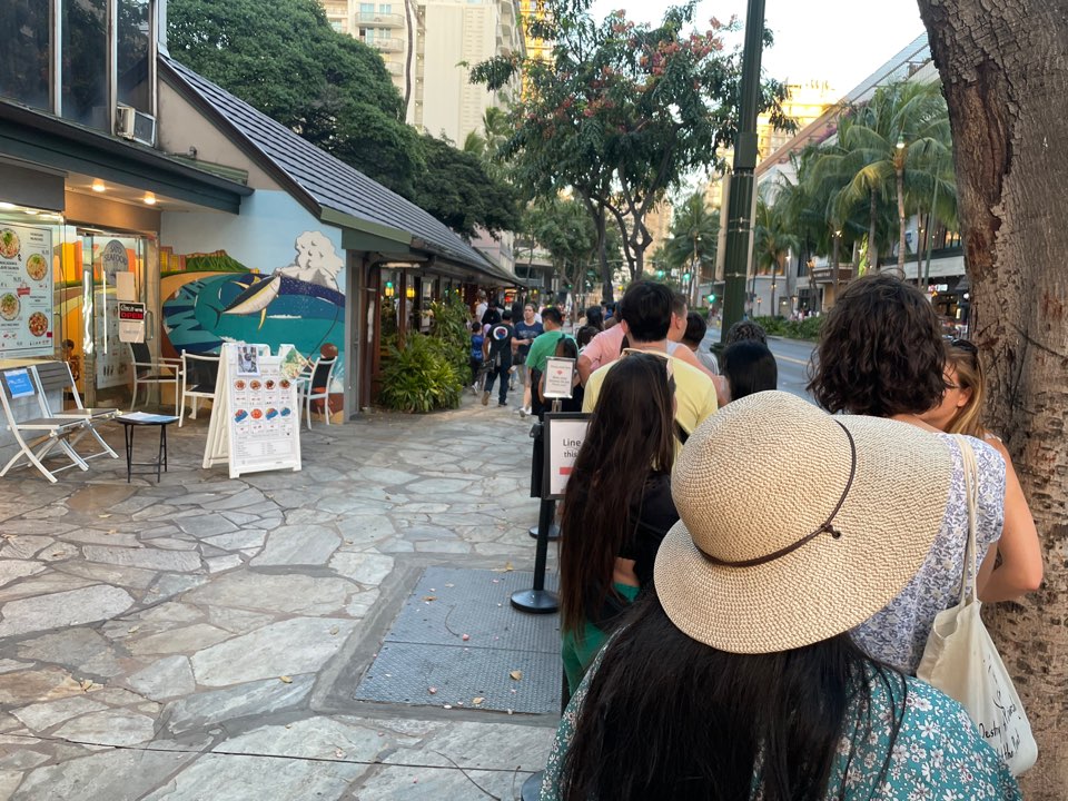 마루카메 우동 줄서는 사진