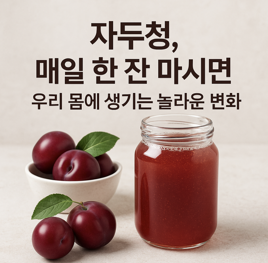 자두청, 매일 한 잔 마시면 우리 몸에 생기는 놀라운 변화