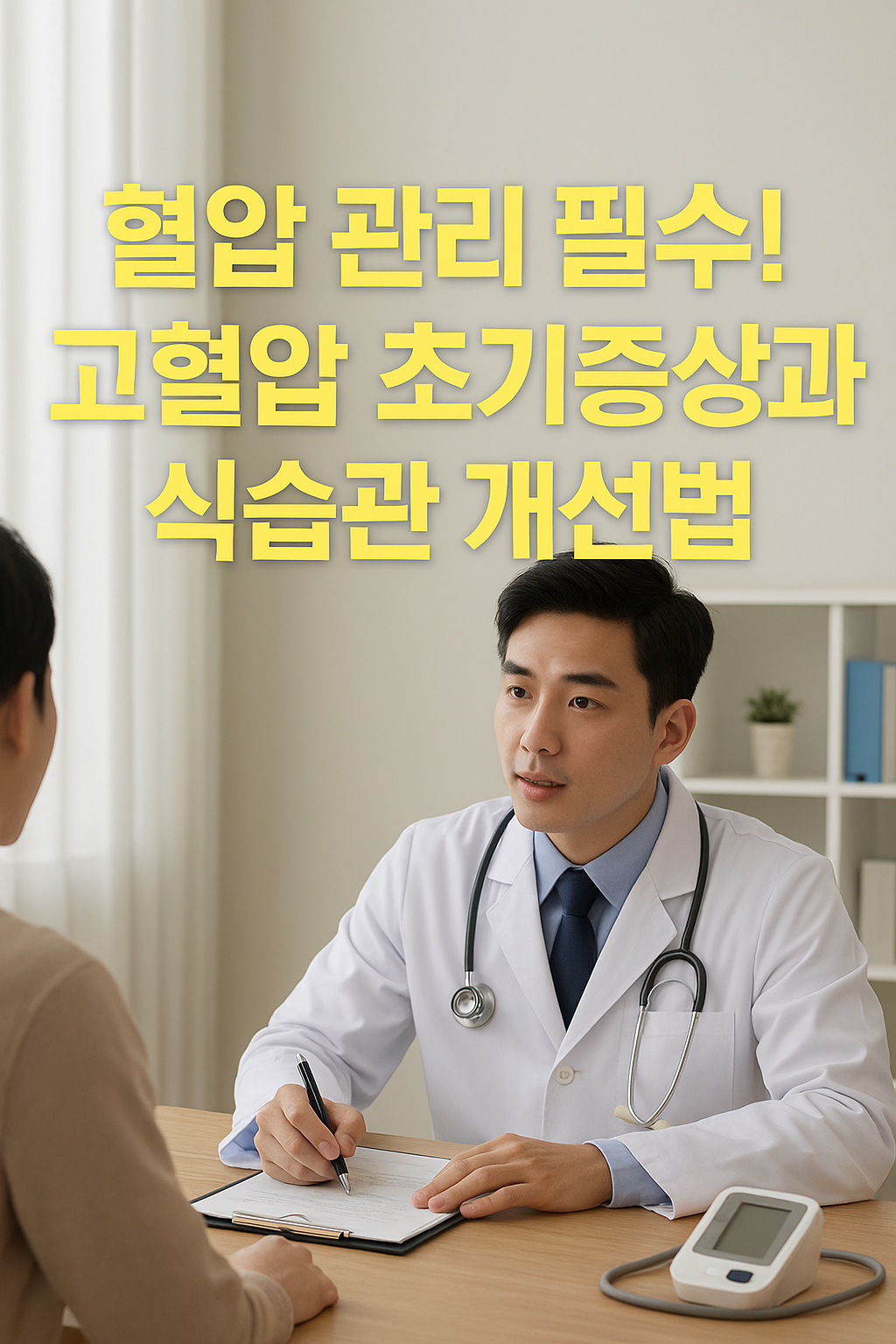 혈압 관리 필수! 고혈압 초기증상과 식습관 개선법