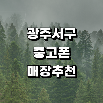 광주 서구 중고폰