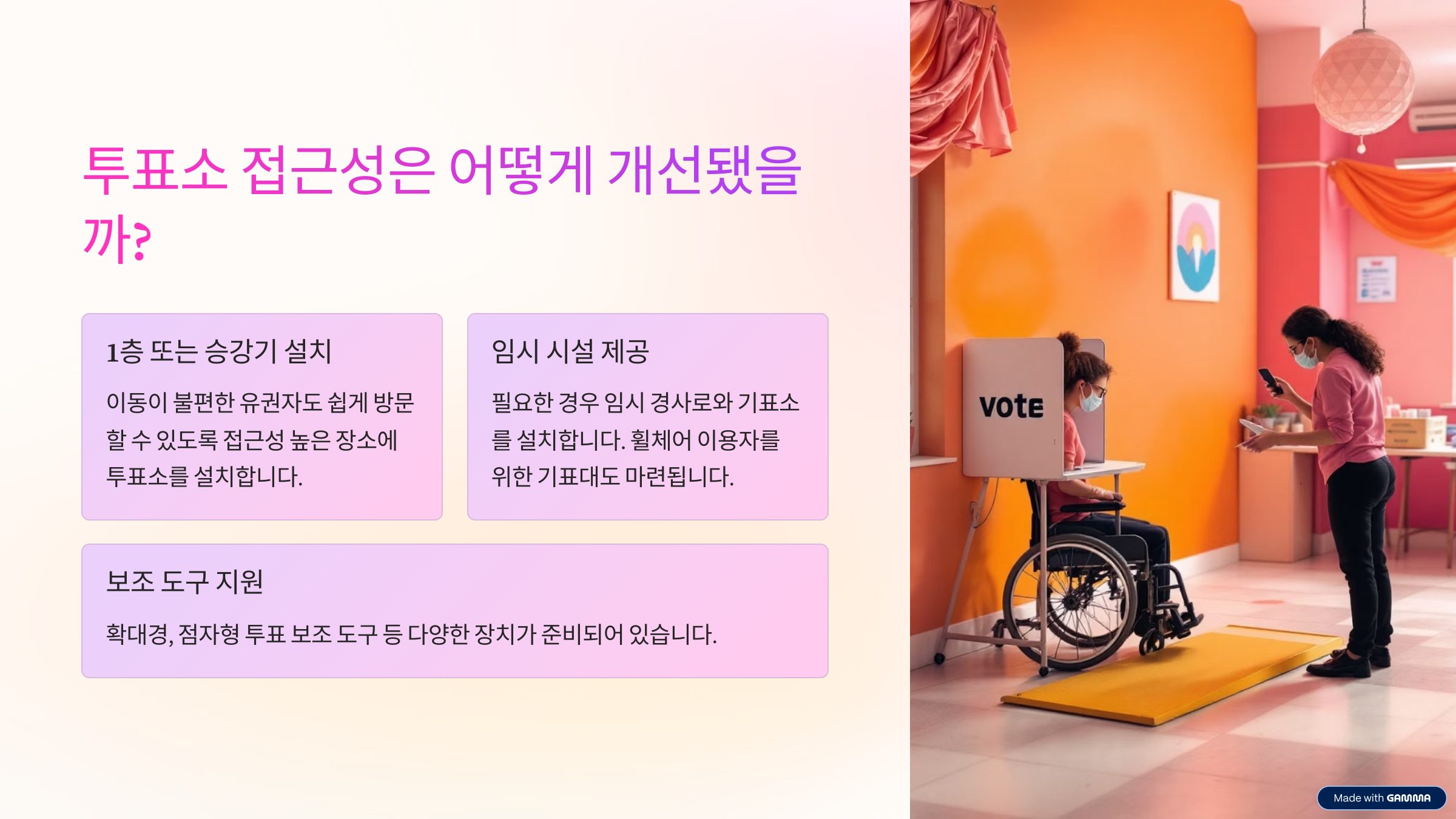 교통약자 선거 참여 지원 제도 총정리