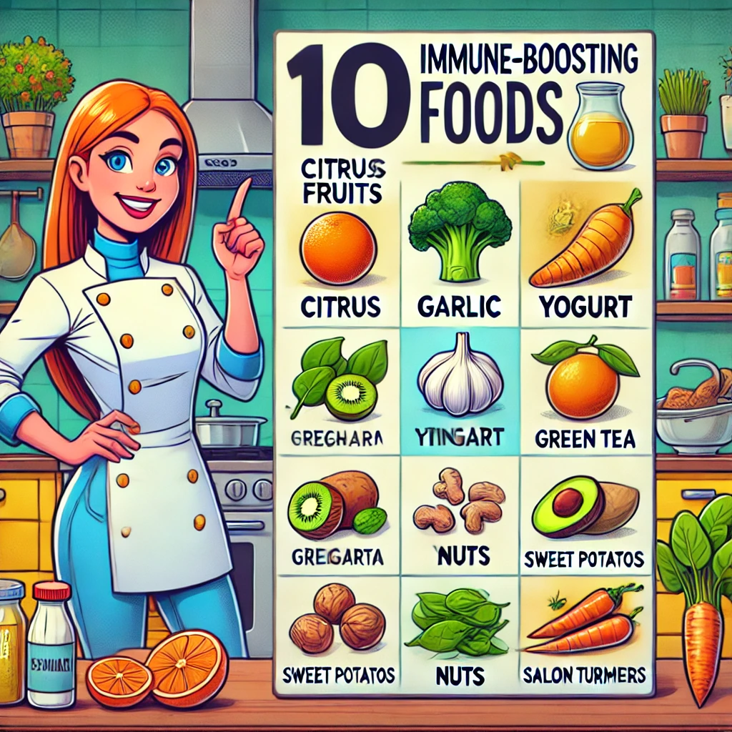 면역력을 높이는 음식 10가지