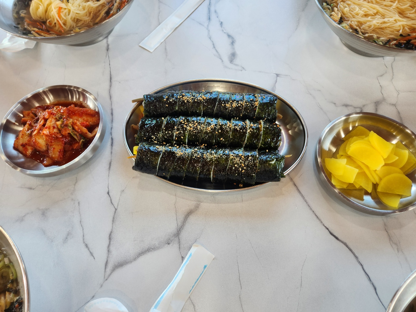 오별난 멸치국수_청하점_김밥