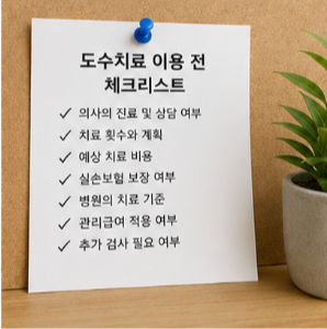 도수치료 이용 전 꼭 확인해야 할 사항