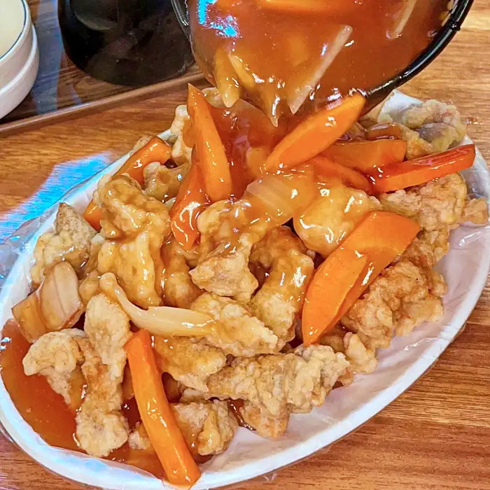 신림 신원시장 맛집 4천원 탕수육