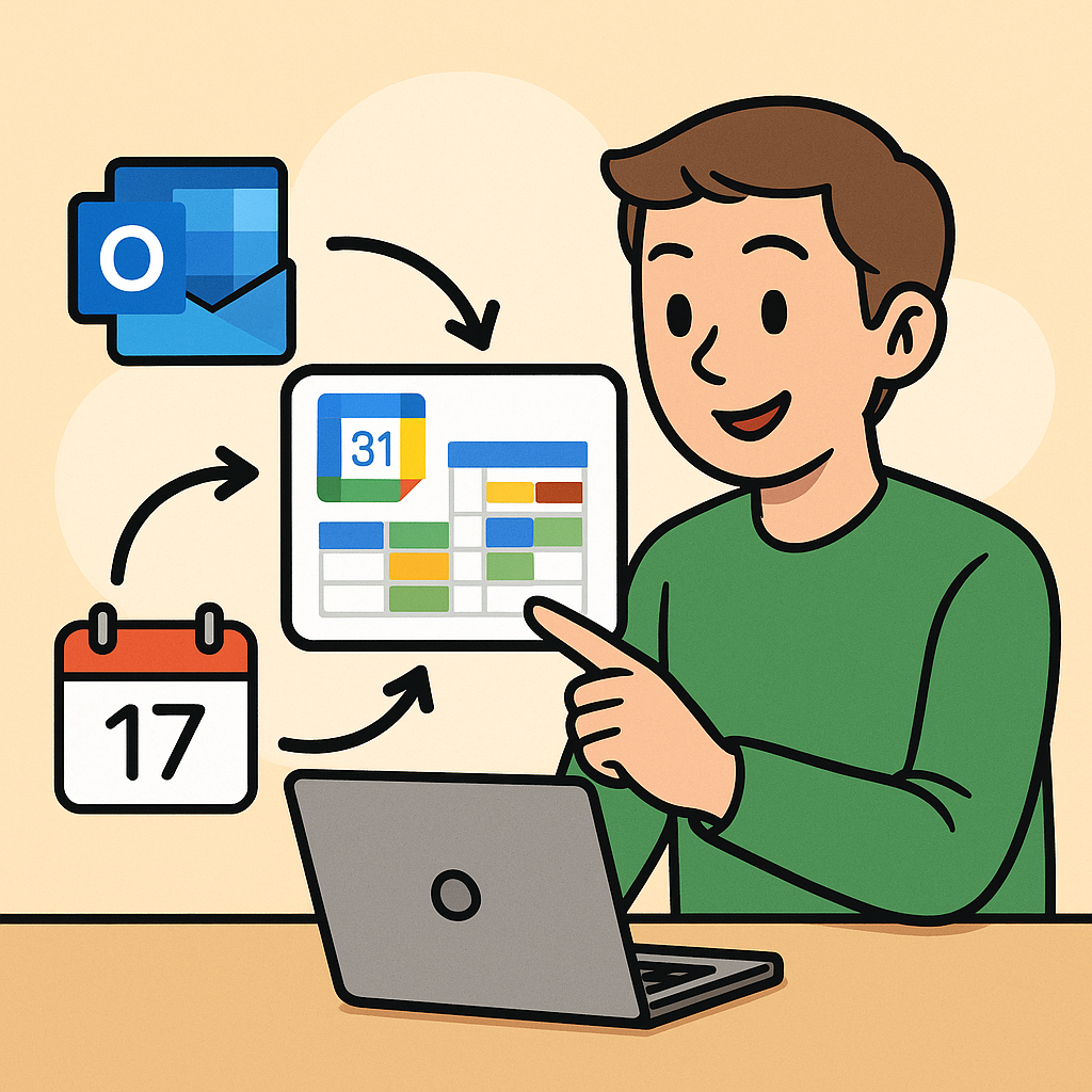 외부 캘린더(Outlook·Apple)와 구글 캘린더 연결하기
