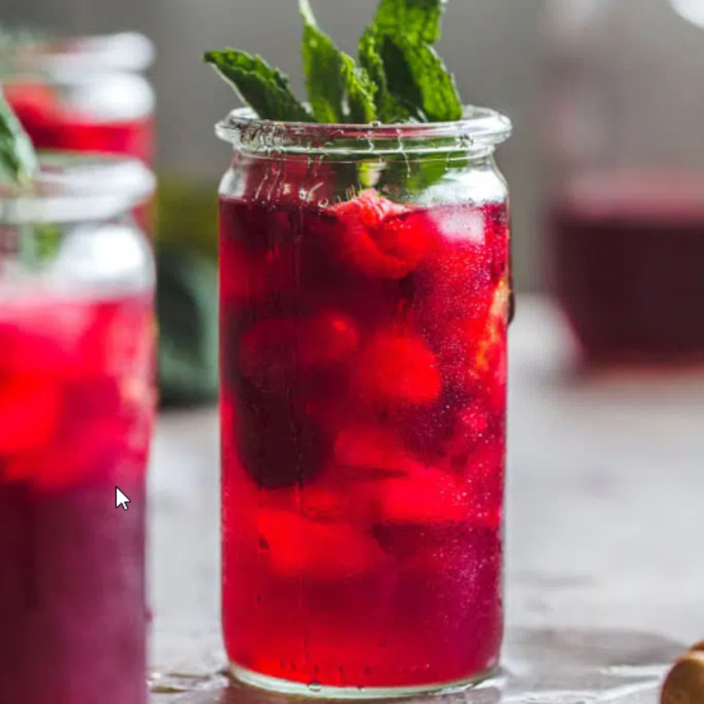 여름철 시원하게 아이스 히비스커스 차