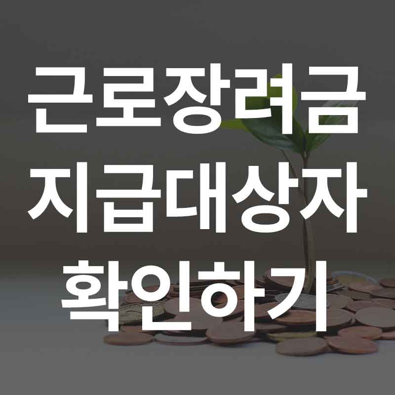 근로장려금지급대상자확인