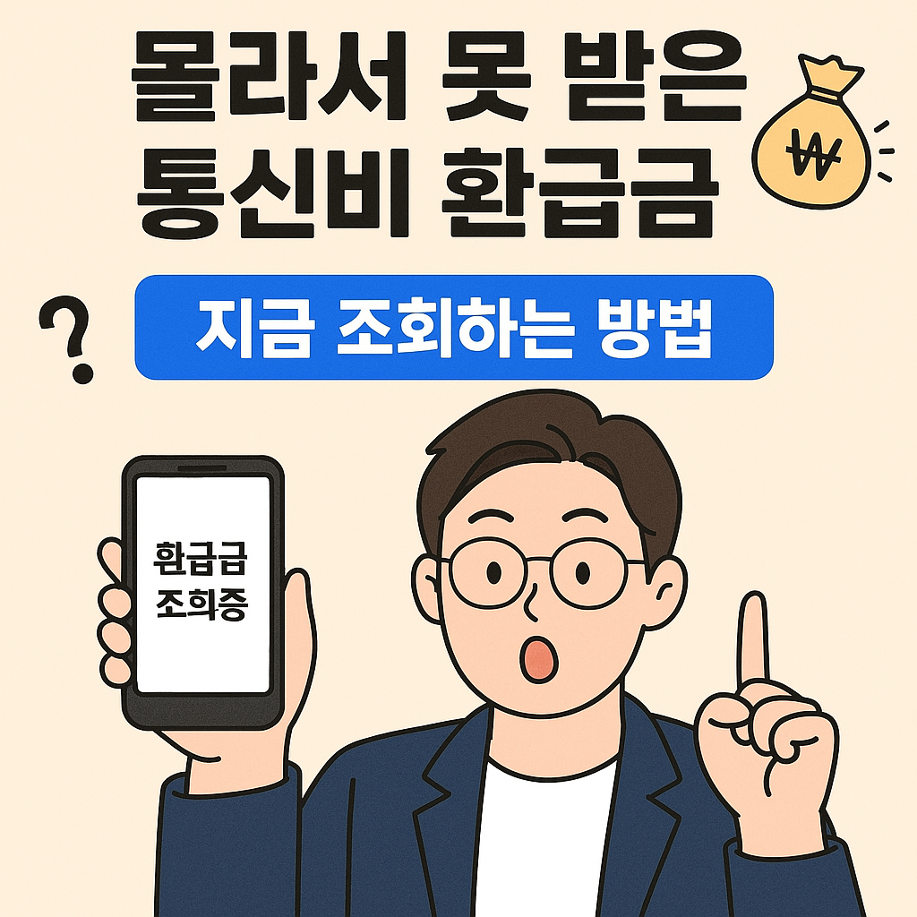통신비 환급금 조회 방법