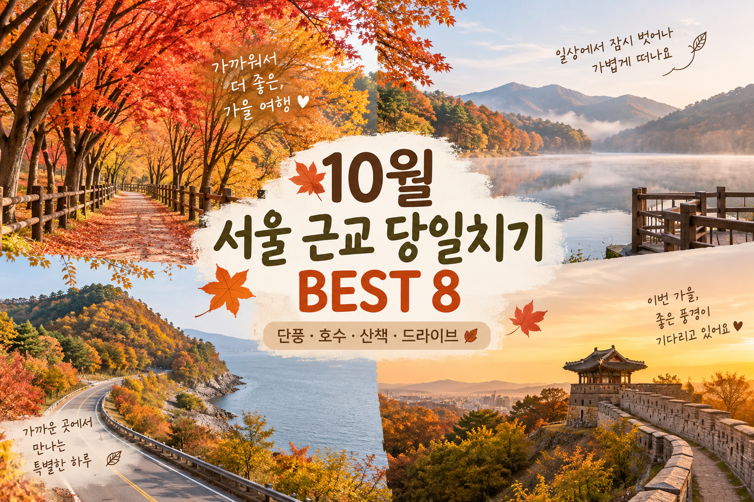10월 서울 근교 당일치기