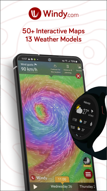 Windy.com, 바람, 파도 및 태풍 예보: 전문가 수준의 날씨 정보를 무료로 제공하는 일기 예보 앱