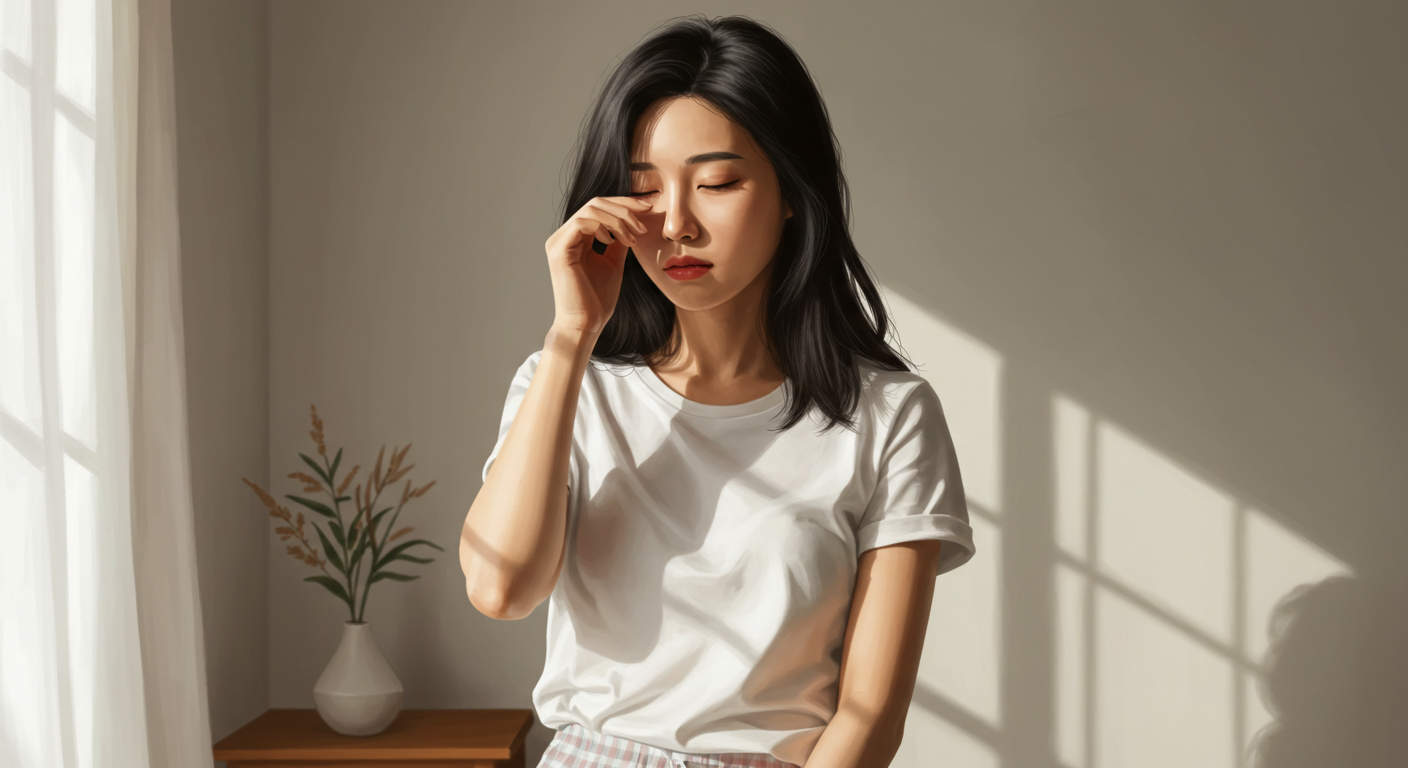 피곤한눈&amp;#44; 눈뜨기힘들때