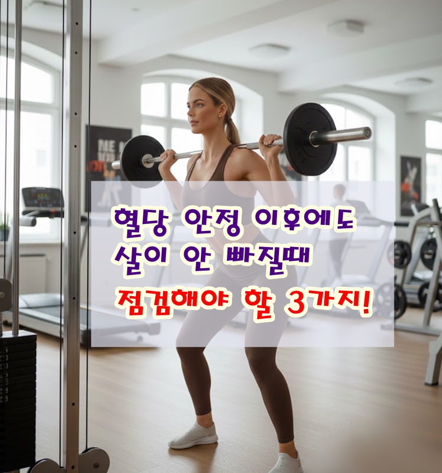 혈당 안정 이후에도 살이 안 빠질 때 점검해야 할 3가지