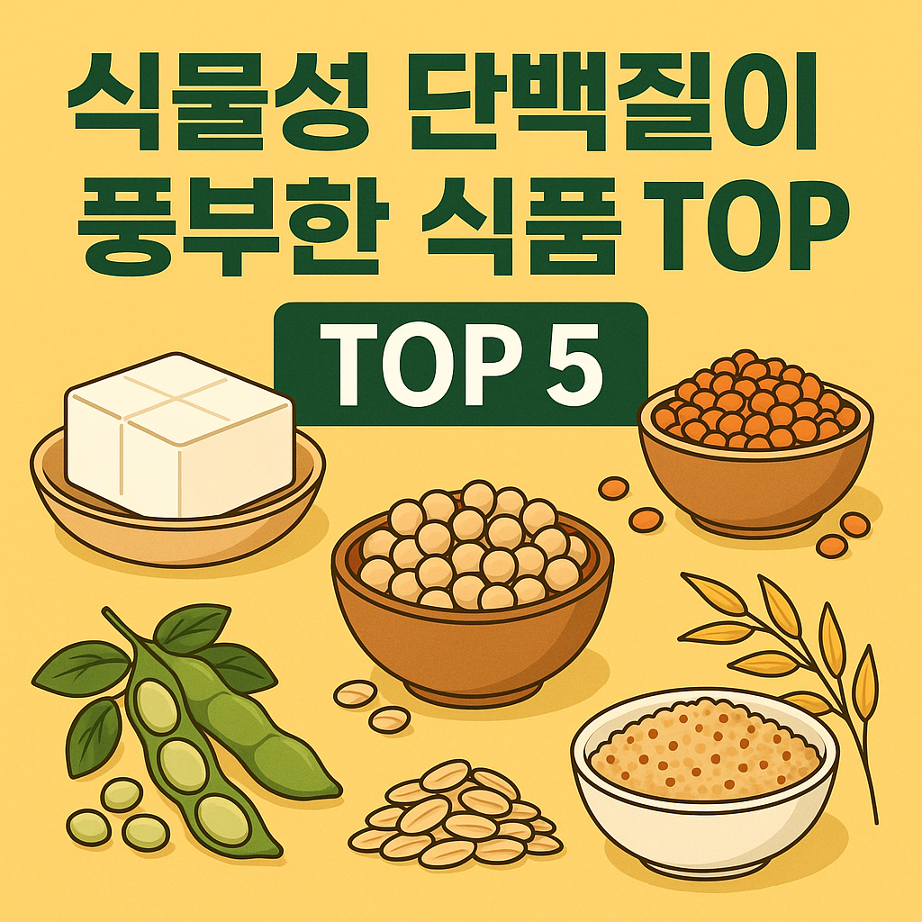 식물성 단백질 TOP 5 - 사진