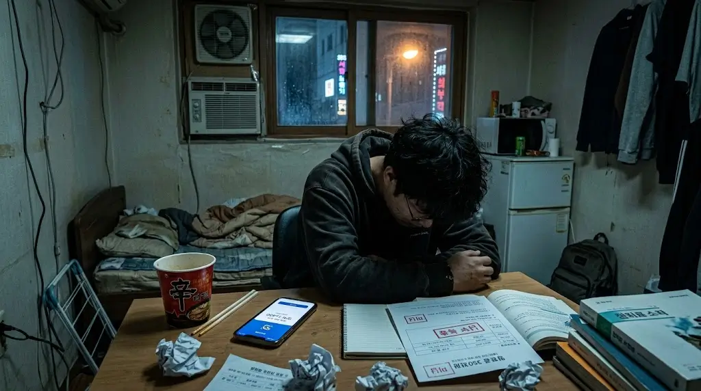 대학생-생활비-대출-절망적인-상황-공감-이미지