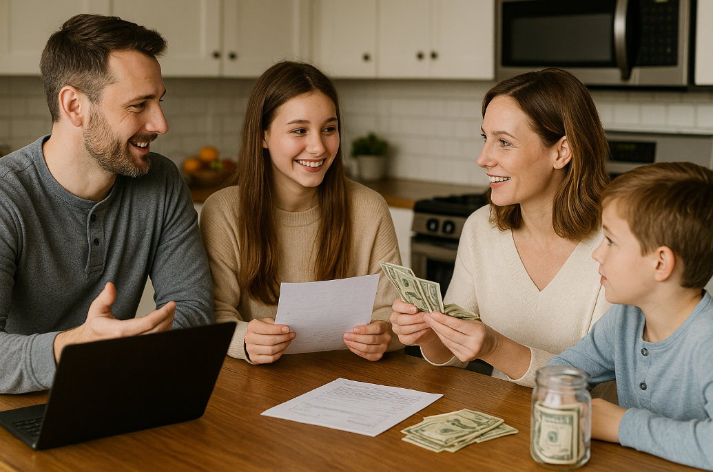 가족 재정 대화