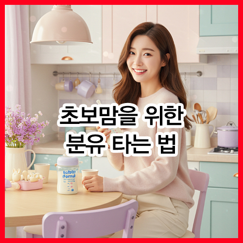 초보맘을 위한 분유 타는 법
