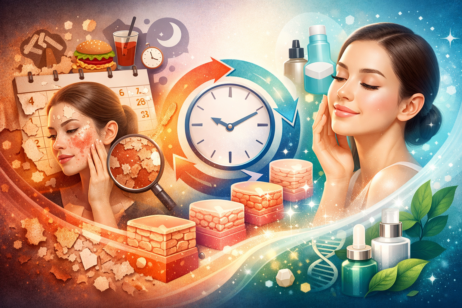 피부 재생 주기 깨지는 이유와 회복법