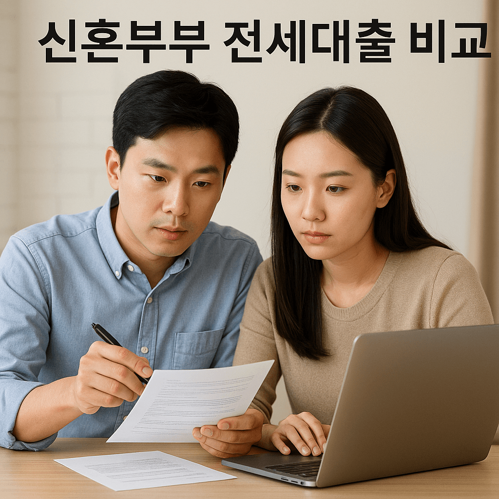 신혼부부 전세대출 비교 – 조건부터 금리까지 완전 분석
