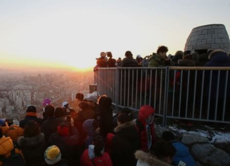 해돋이 명소 서울 (안산 봉수대)
