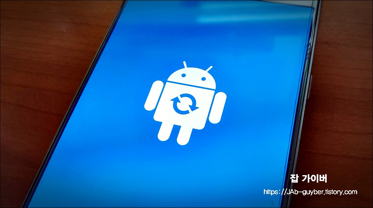 갤럭시 S9 공장초기화 삼성 로고 이후 안드로이드 로고 화면