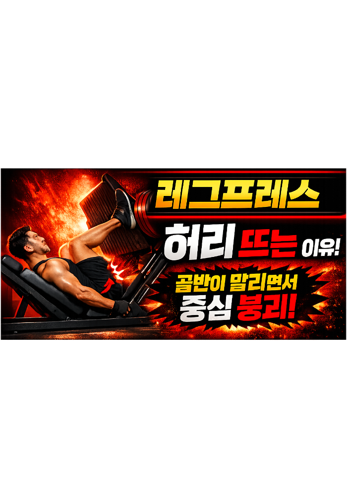 레그프레스 허리 뜨는 이유