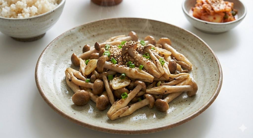 들기름이나 올리브유의 식물성 지방 성분이 만가닥버섯 속 비타민 D 전구체의 체내 흡수율을 높여 뼈 건강과 면역력을 강화