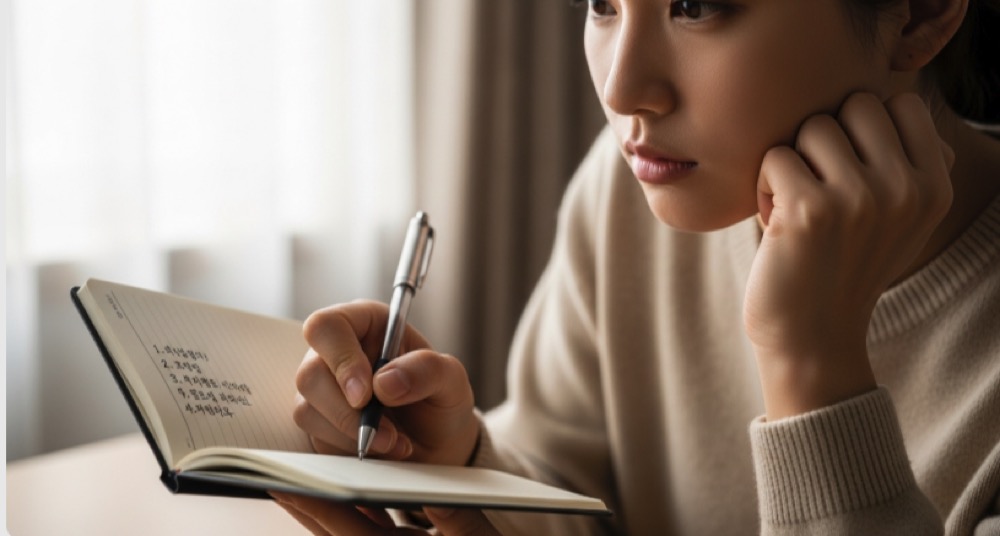 증상 기록 순간