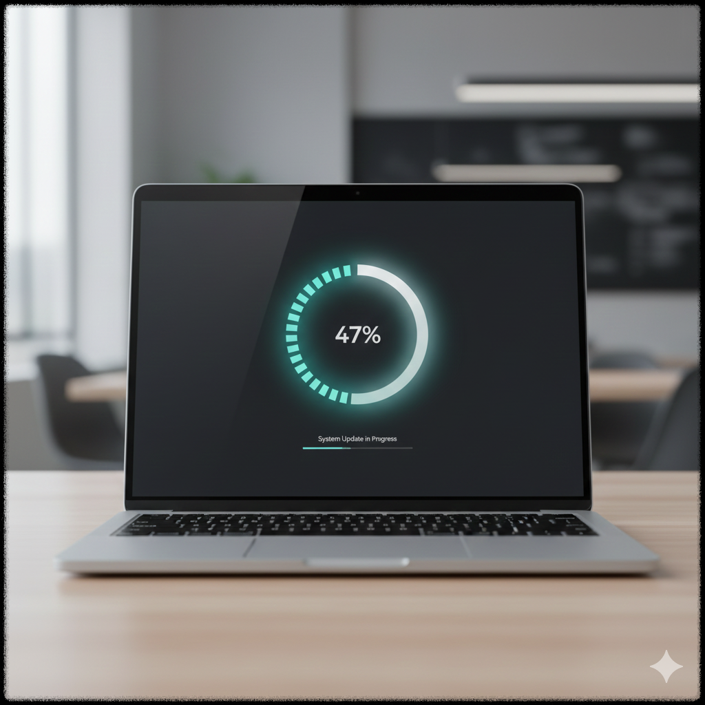 운영체제 업데이트를 나타낸 이미지