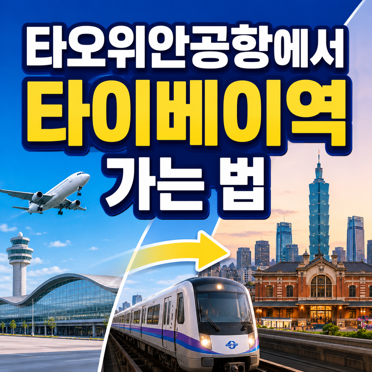 타오위안공항에서 타이베이역 가는 법