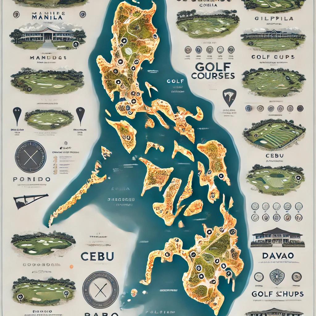 필리핀 골프장 지도