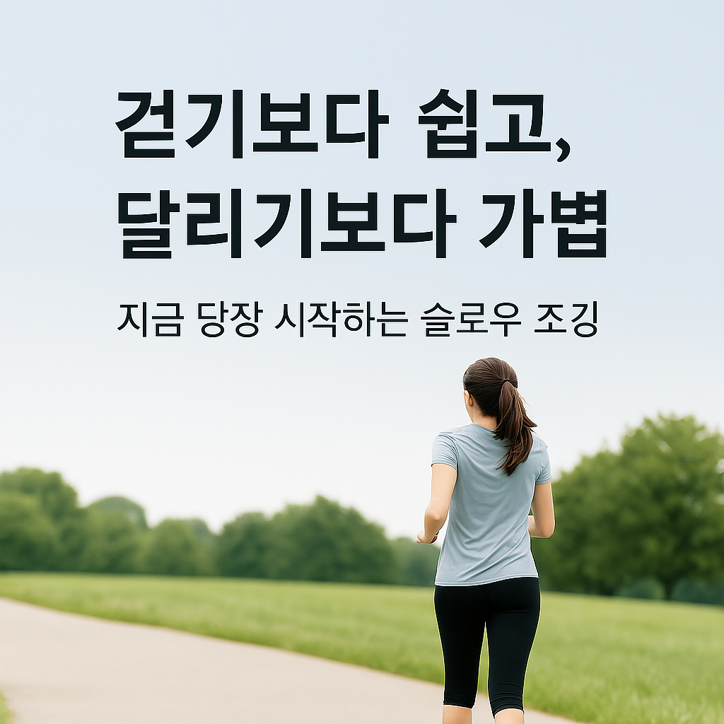 슬로우 조깅을 하는 여성의 뒷모습