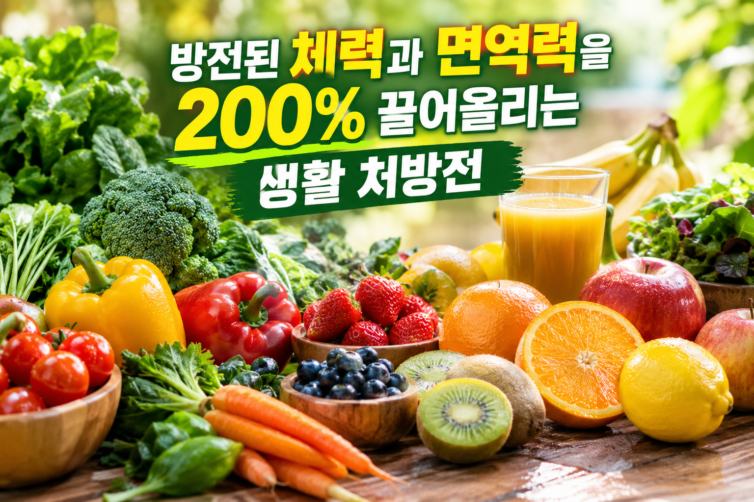 방전된 체력을 끌어올리는 생활 처방전