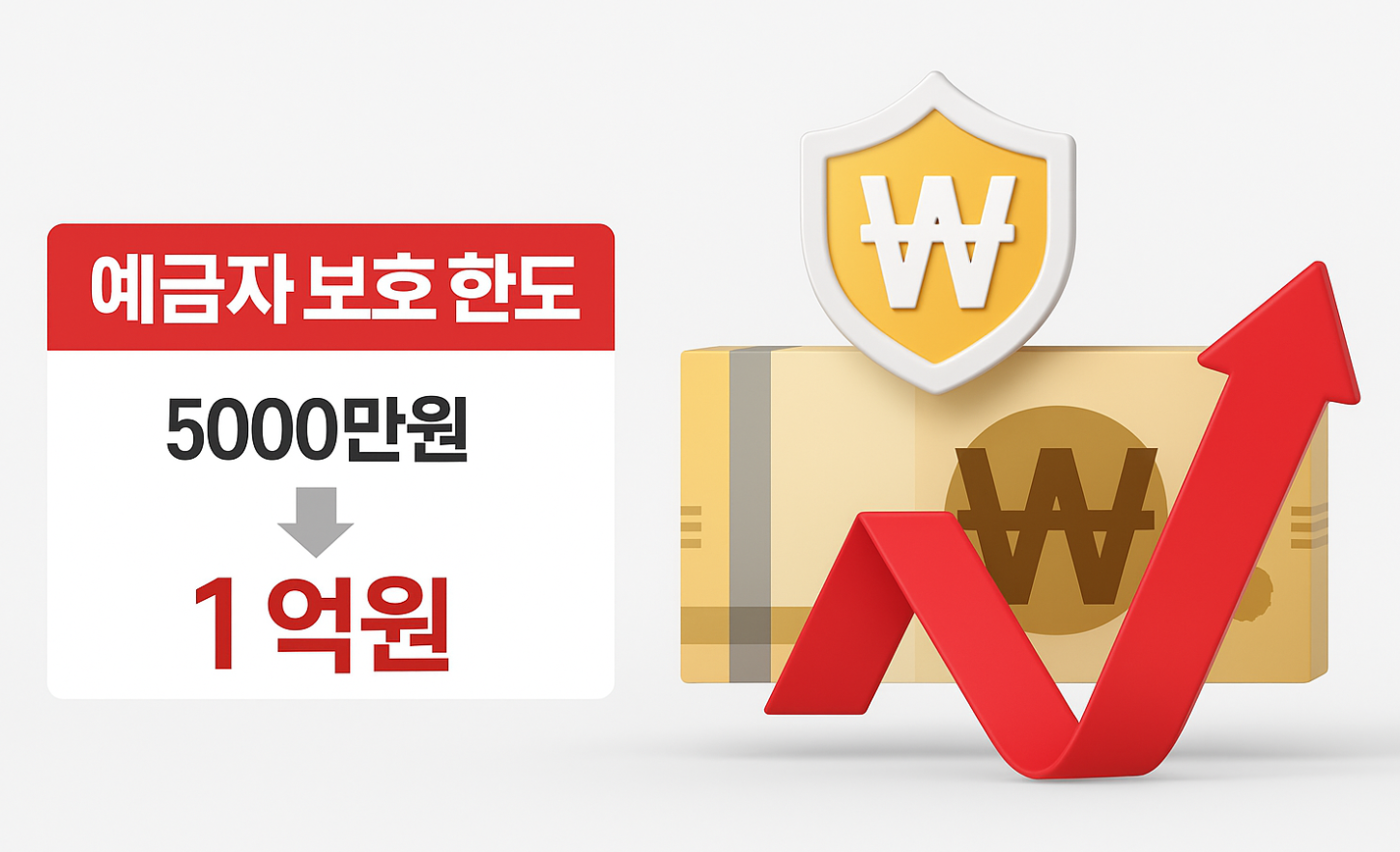 대한민국 은행 예금자 보호한도 1억원까지 상향