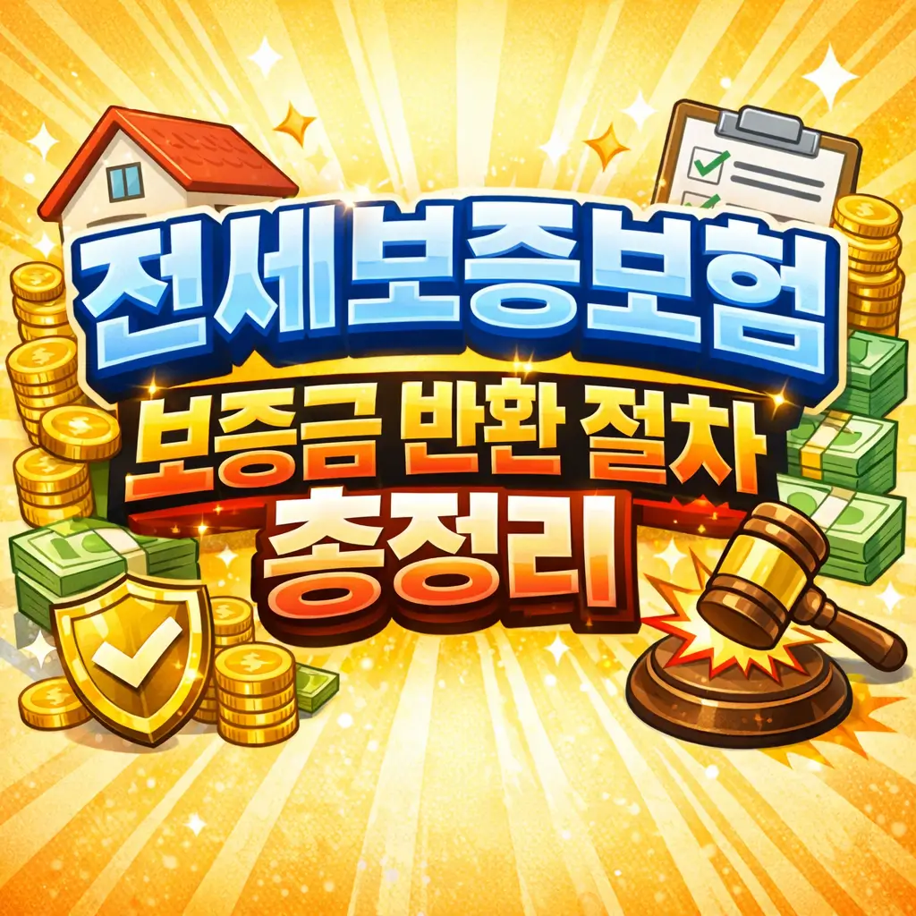 전세보증보험 보증금 반환 절차 총정리