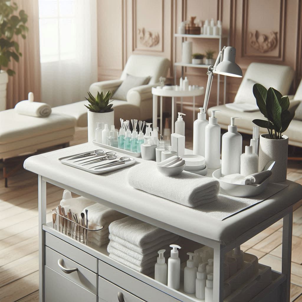 피부,체형관리 샵 배경