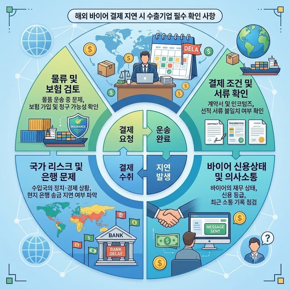 해외 바이어의 결제가 늦어질 때 수출기업이 먼저 확인해야 할 것