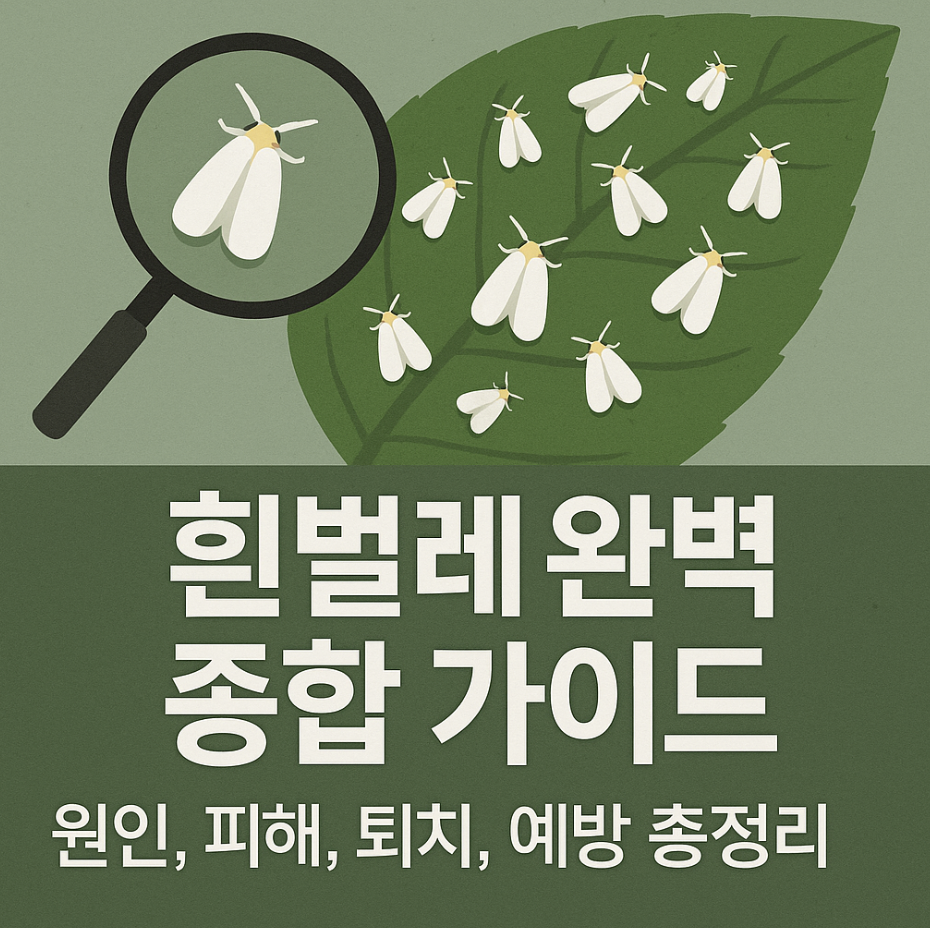 흰벌레 완벽 종합 가이드 – 원인, 피해, 퇴치, 예방 총정리
