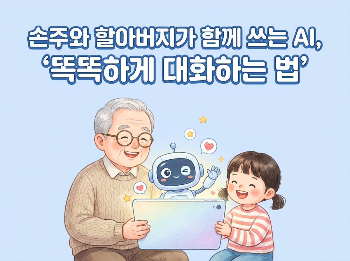 손주와 할아버지가 함께 쓰는 AI, '똑똑하게 대화하는 법' 포스팅 대표 이미지