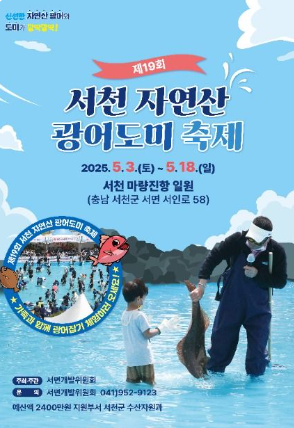 서천 자연산 광어 도미 축제 포스터