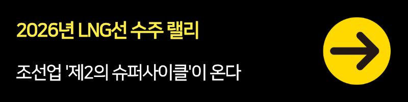 2026년 LNG선 수주 랠리: 조선업 '제2의 슈퍼사이클'이 온다