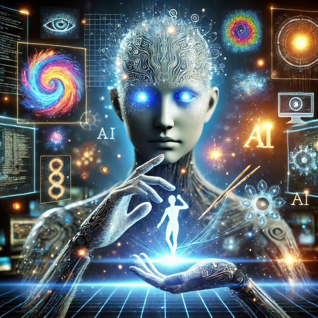 AI가 새로운 것을 생성해내는 모습