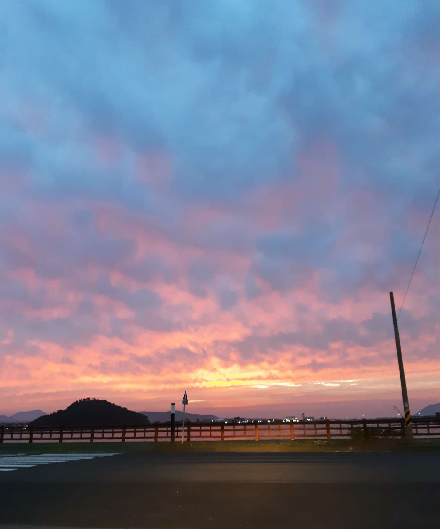 제주 석양을 만나다